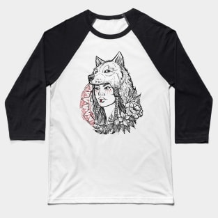 Wolf huntress Baseball T-Shirt